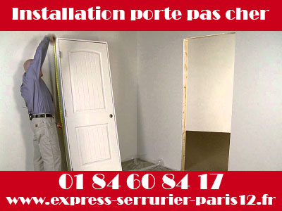 Serrurier Paris 12 pas cher : Installation de porte pas cher