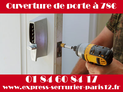 Ouverture de porte Paris 12 par un serrurier professionnel