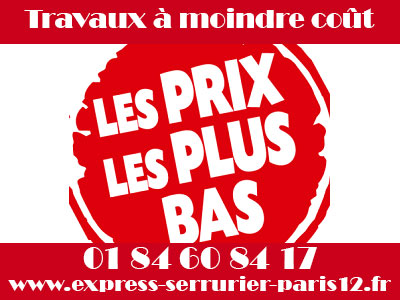 Travaux de serrurerie à moindre cout sur le 75012